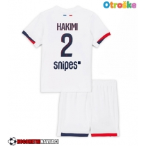 Otroške Nogometnih dresov Paris Saint-Germain Achraf Hakimi #2 Gostujoči 2025-26 Kratki rokavi (+ hlače)